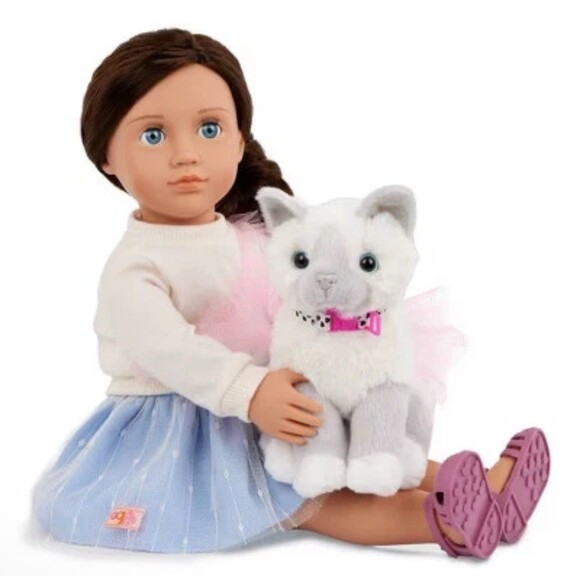 Our Generation Mindy & Pepper 18'' Doll & Pet Kitten Set NEW - Picture 3 of 6